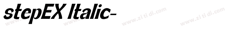 stepEX Italic字体转换